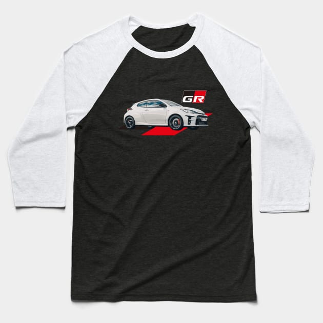 TOYOTA GR YARIS - gazoo racing Baseball T-Shirt by cowtown_cowboy